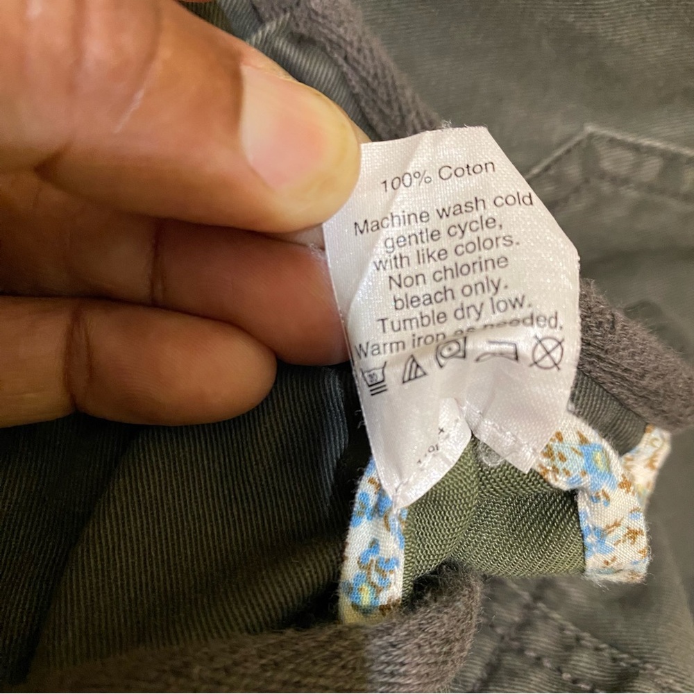 J. Crew Green Twill Field Jacket with Gold buttons - Picture 9 of 15